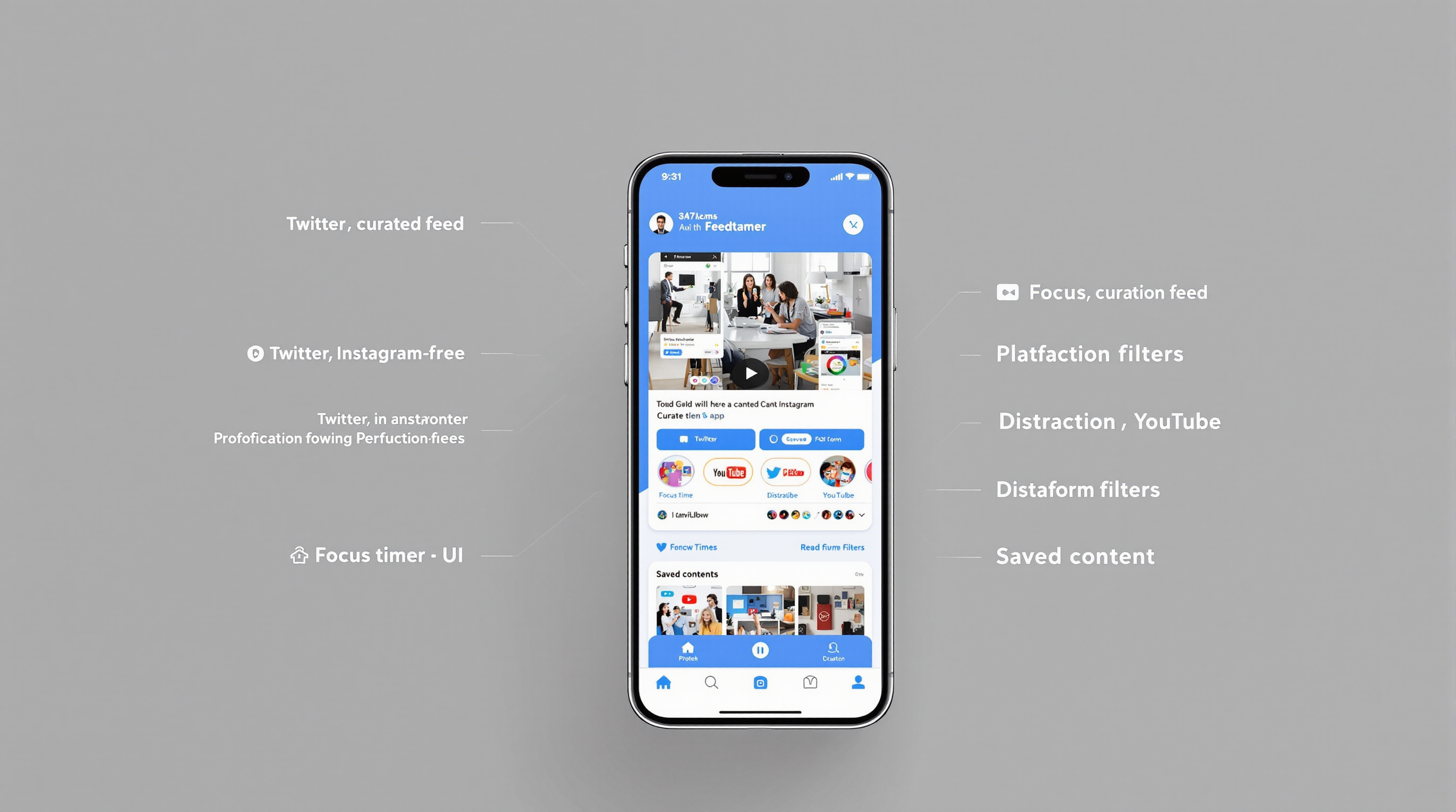 FeedsTamer App Interface